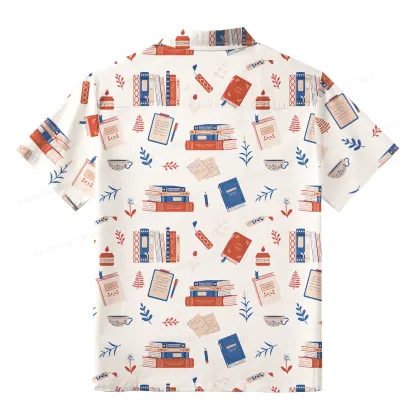 Pagewings Read Books All Day Unisex Hawaiian Shirt