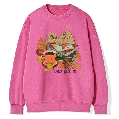 Pagewings  Thanksgiving You Fall In Unisex Washed Sweatshirt