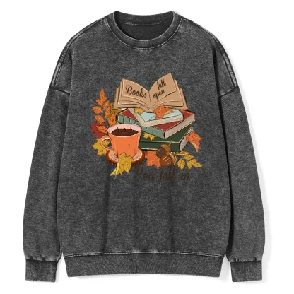 Pagewings  Thanksgiving You Fall In Unisex Washed Sweatshirt