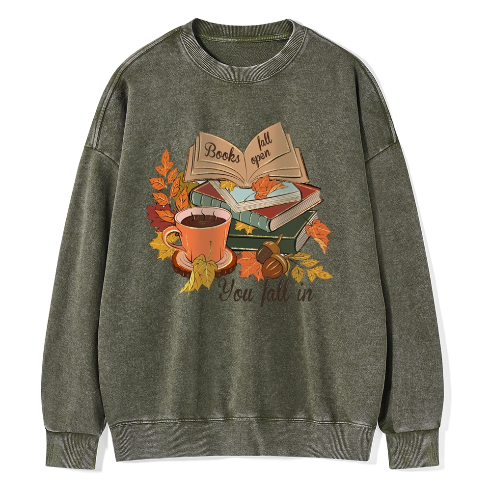 Pagewings  Thanksgiving You Fall In Unisex Washed Sweatshirt