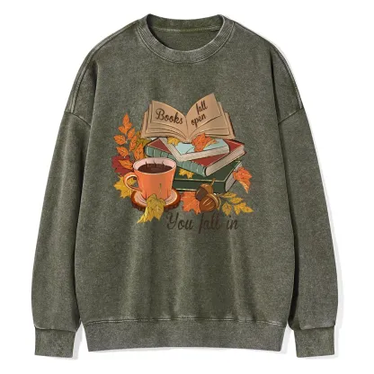 Pagewings  Thanksgiving You Fall In Unisex Washed Sweatshirt
