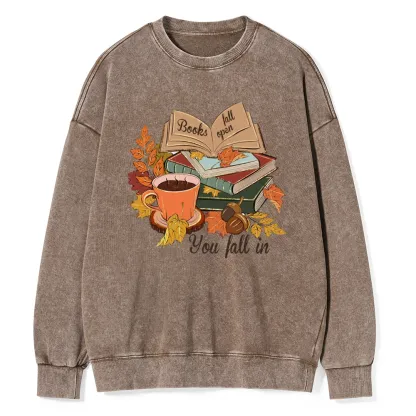 Pagewings  Thanksgiving You Fall In Unisex Washed Sweatshirt
