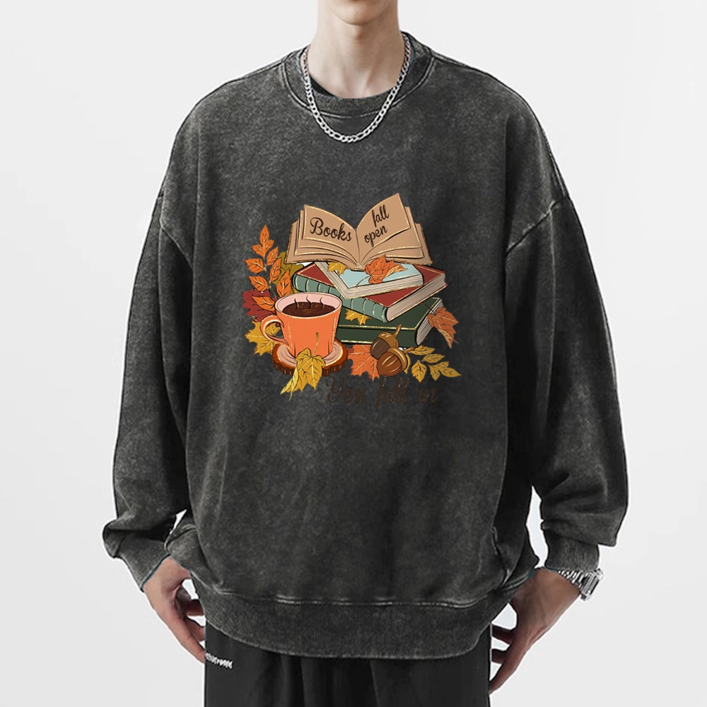 Pagewings  Thanksgiving You Fall In Unisex Washed Sweatshirt
