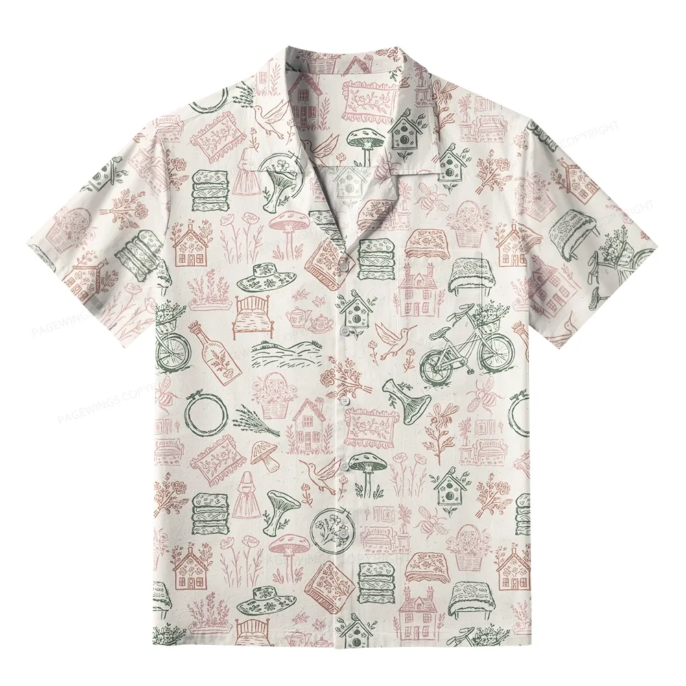 Pagewings Read Books Be Kind Stay Weird Unisex Hawaiian Shirt