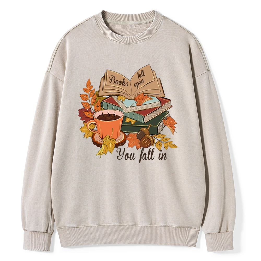Pagewings  Thanksgiving You Fall In Unisex Washed Sweatshirt