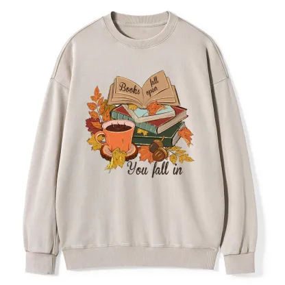Pagewings  Thanksgiving You Fall In Unisex Washed Sweatshirt