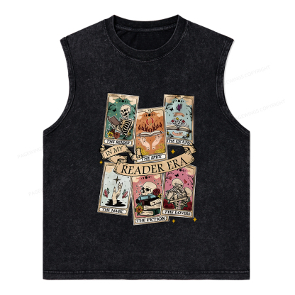 Pagewings Book Lover Gift Bookish Gift Unisex Washed Tank Top