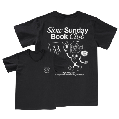 Pagewings Slow Sunday Book Club V-neck T-shirt