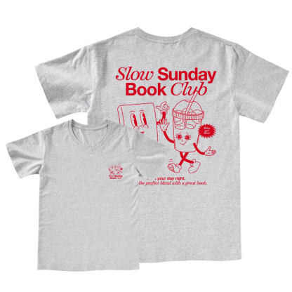 Pagewings Slow Sunday Book Club V-neck T-shirt
