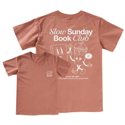 Pagewings Slow Sunday Book Club V-neck T-shirt
