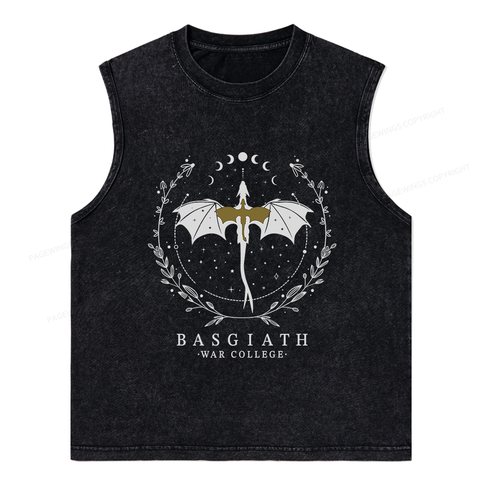 Pagewings Basgiath War College Unisex Washed Tank Top
