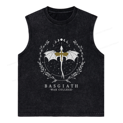 Pagewings Basgiath War College Unisex Washed Tank Top
