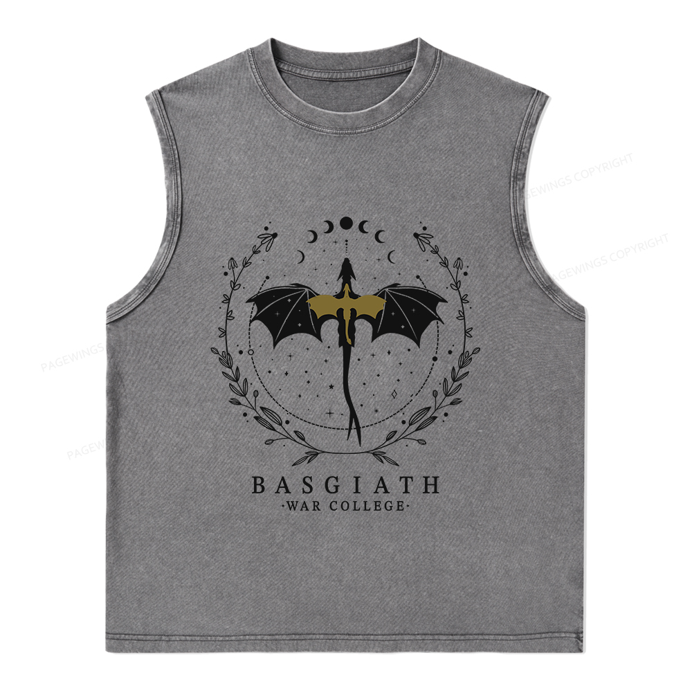 Pagewings Basgiath War College Unisex Washed Tank Top