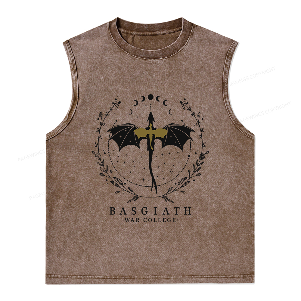 Pagewings Basgiath War College Unisex Washed Tank Top