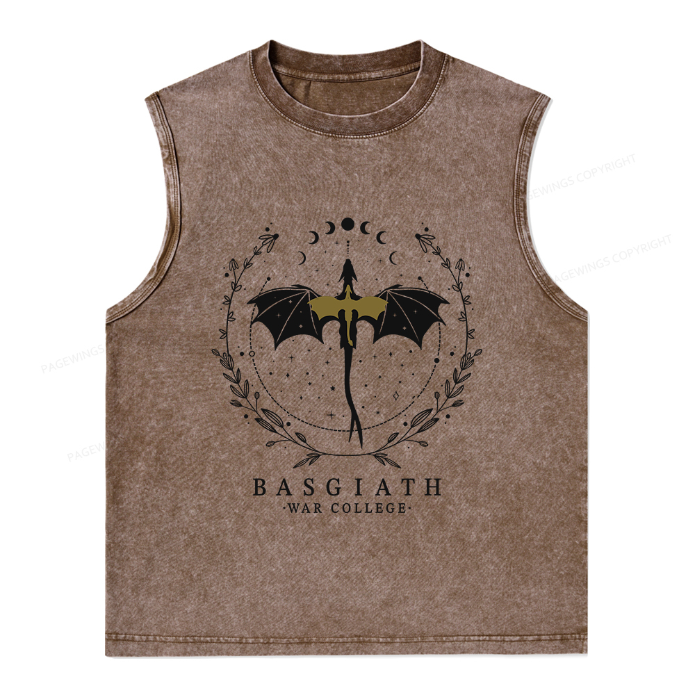 Pagewings Basgiath War College Unisex Washed Tank Top