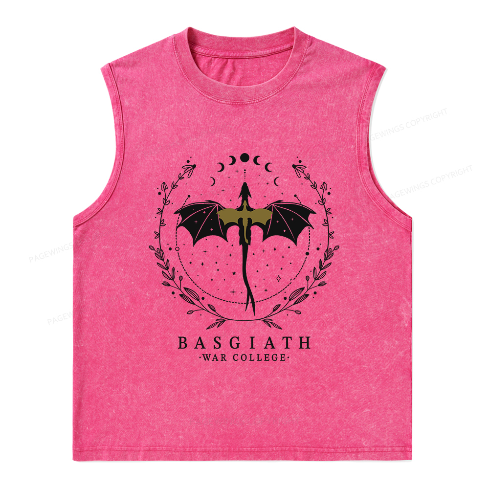 Pagewings Basgiath War College Unisex Washed Tank Top
