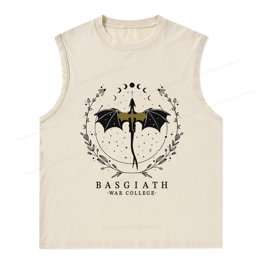Pagewings Basgiath War College Unisex Washed Tank Top