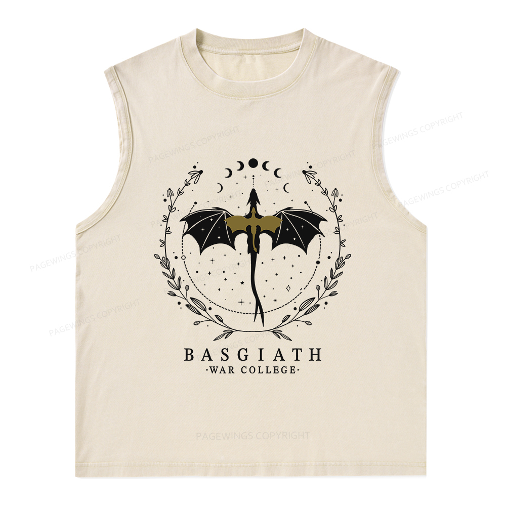 Pagewings Basgiath War College Unisex Washed Tank Top