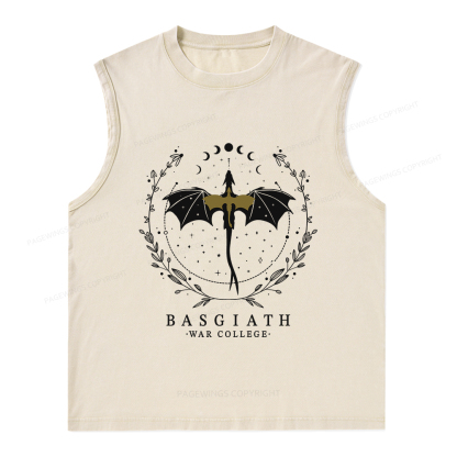 Pagewings Basgiath War College Unisex Washed Tank Top