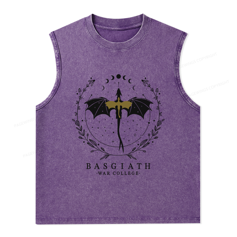 Pagewings Basgiath War College Unisex Washed Tank Top