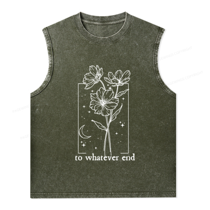 Pagewings To Whatever End Hoodie Unisex Washed Tank Top