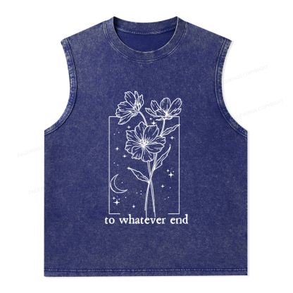 Pagewings To Whatever End Hoodie Unisex Washed Tank Top