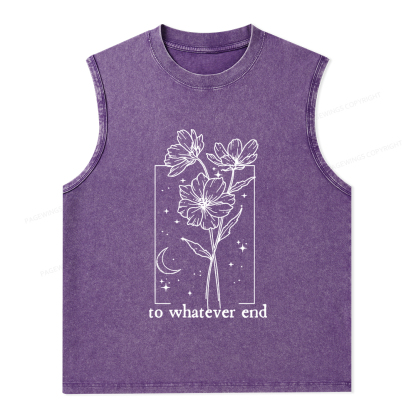 Pagewings To Whatever End Hoodie Unisex Washed Tank Top