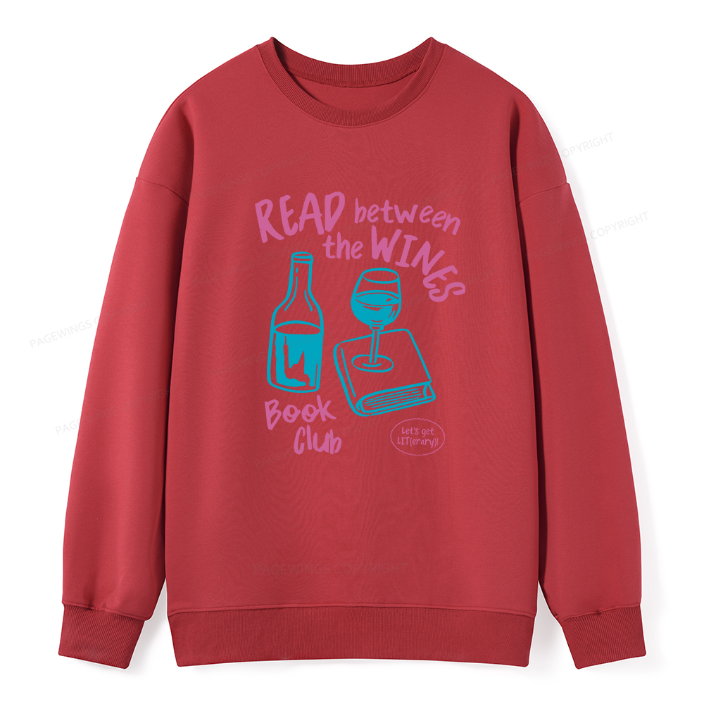 Pagewings Wine Lover Book Club Unisex Classic Sweatshirt