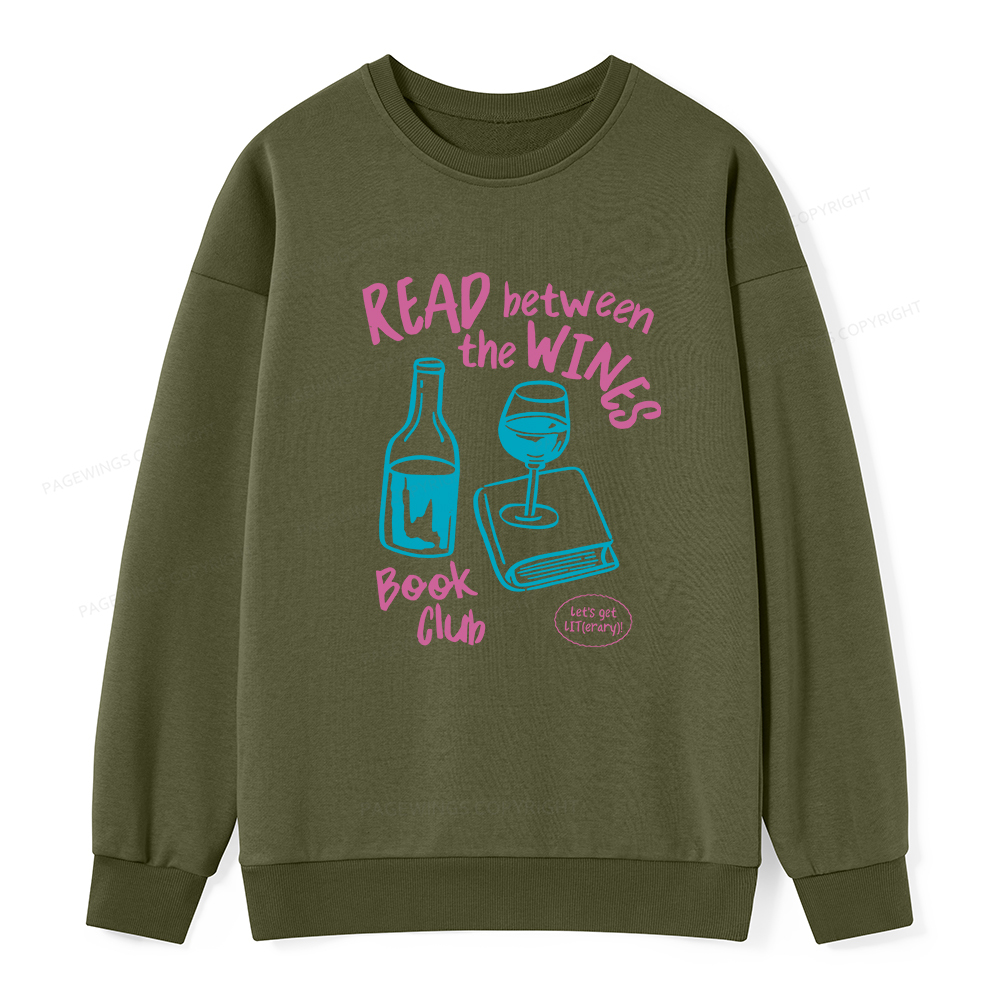 Pagewings Wine Lover Book Club Unisex Classic Sweatshirt