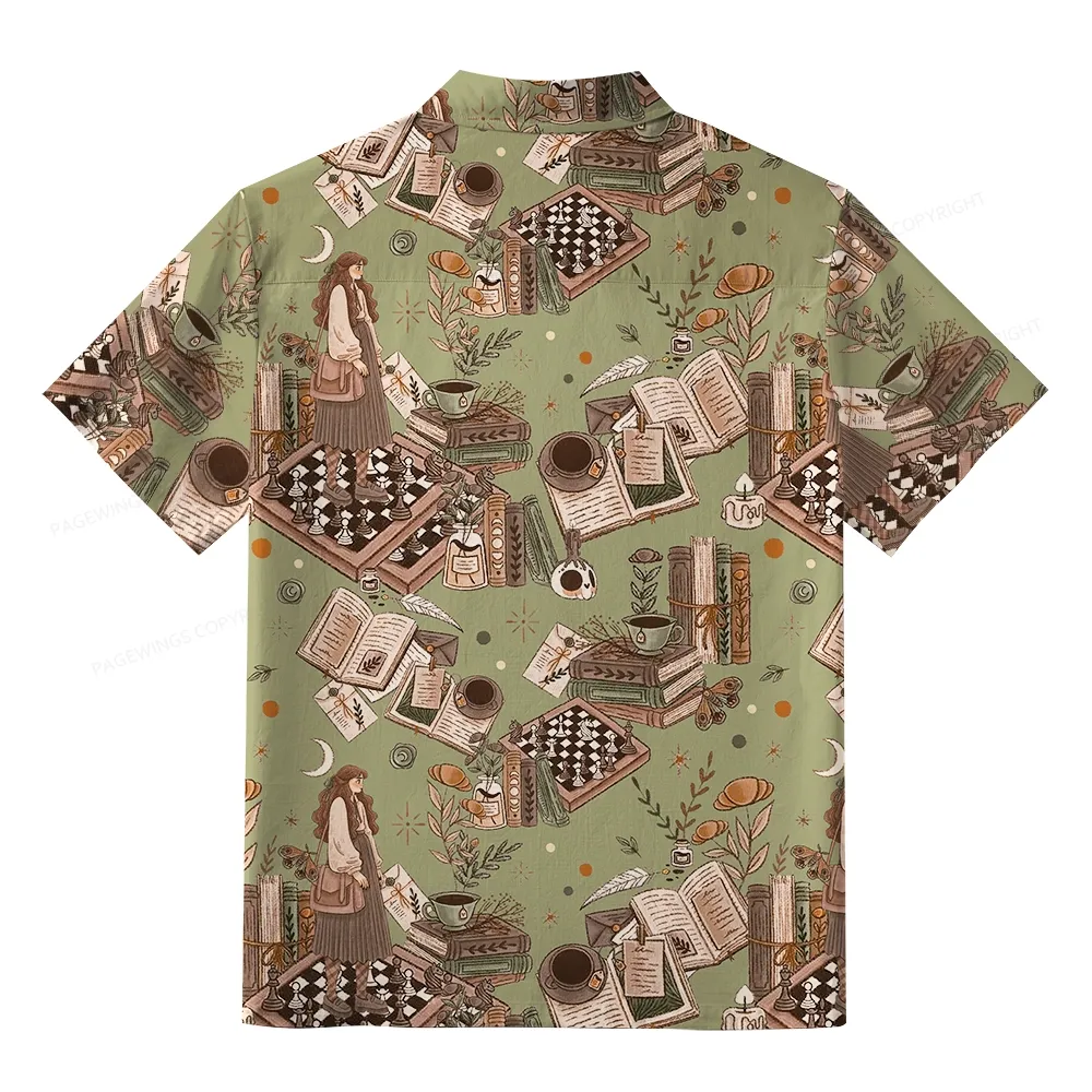 Pagewings Reading is Magic Unisex Hawaiian Shirt