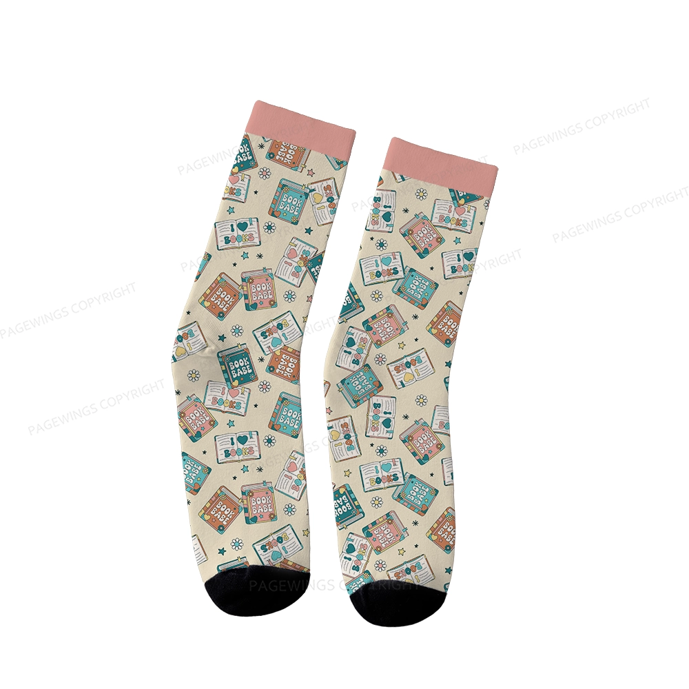 Pagewings Book Babe Unisex Socks