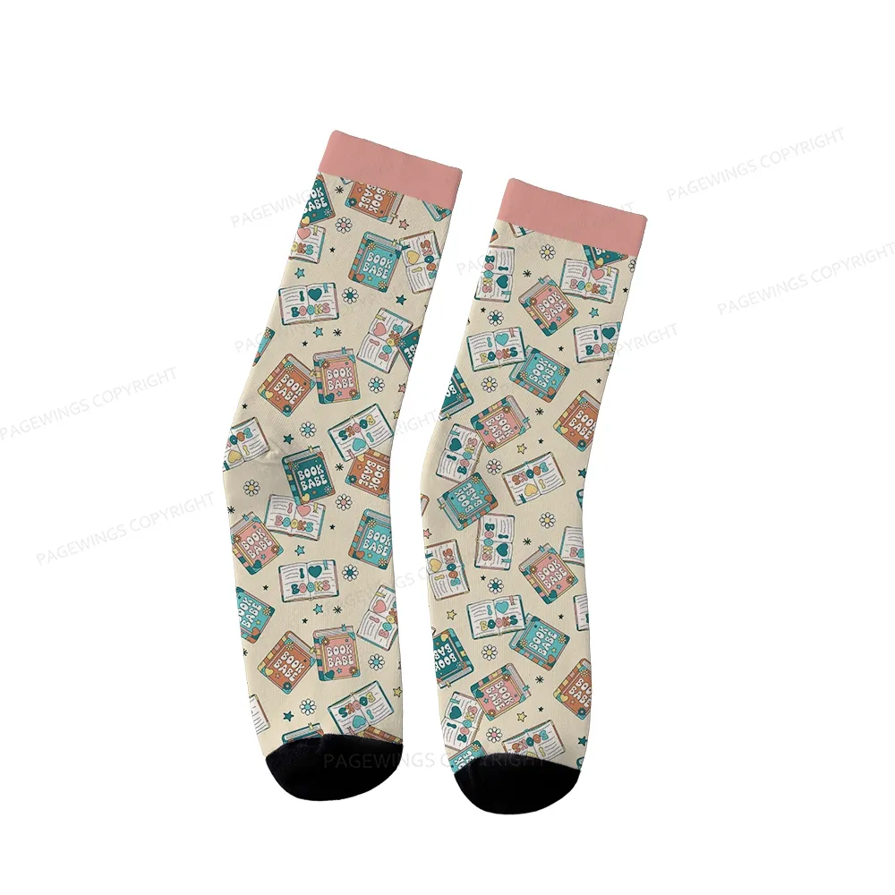 Pagewings Book Babe Unisex Socks