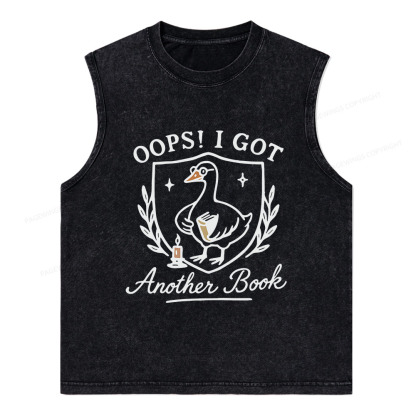 Pagewings Oops I Got Another Book Unisex Washed Tank Top