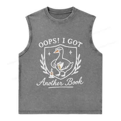 Pagewings Oops I Got Another Book Unisex Washed Tank Top