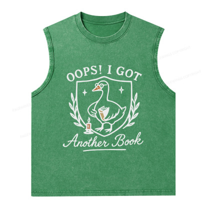 Pagewings Oops I Got Another Book Unisex Washed Tank Top
