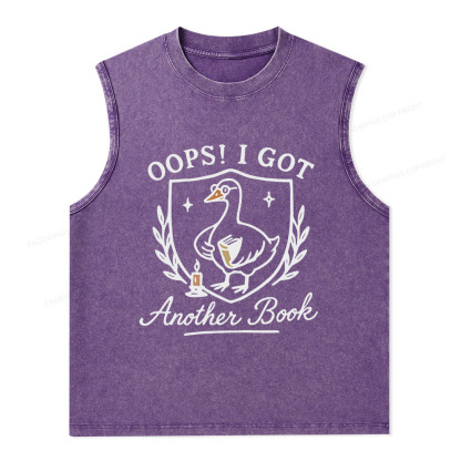 Pagewings Oops I Got Another Book Unisex Washed Tank Top