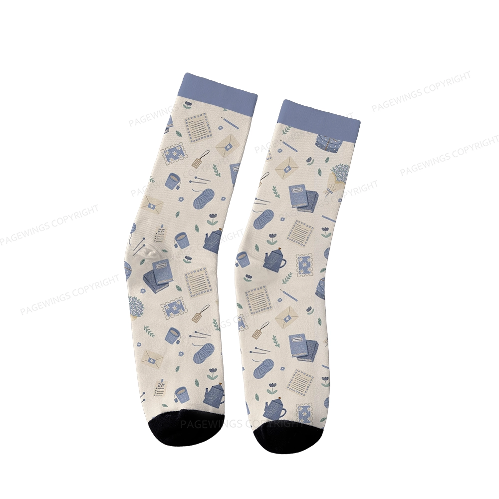 Pagewings Free Societies Read Freely Unisex Socks