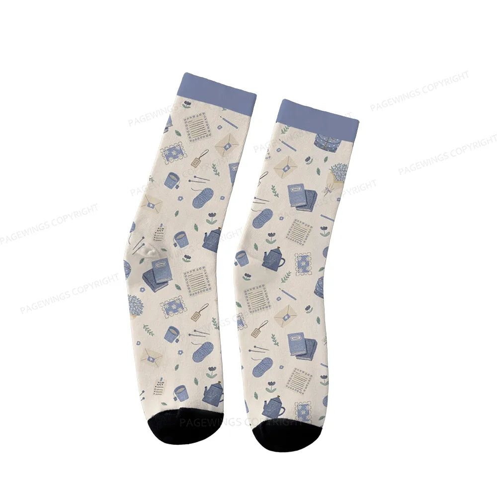 Pagewings Free Societies Read Freely Unisex Socks