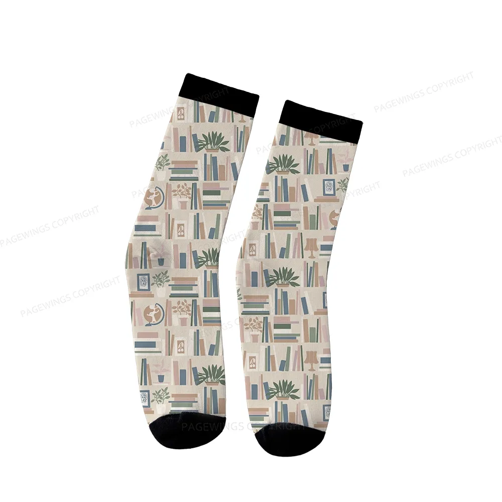 Pagewings Read Books All Day Unisex Socks