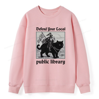 Pagewings Defend Your Local public library Unisex Classic Sweatshirt