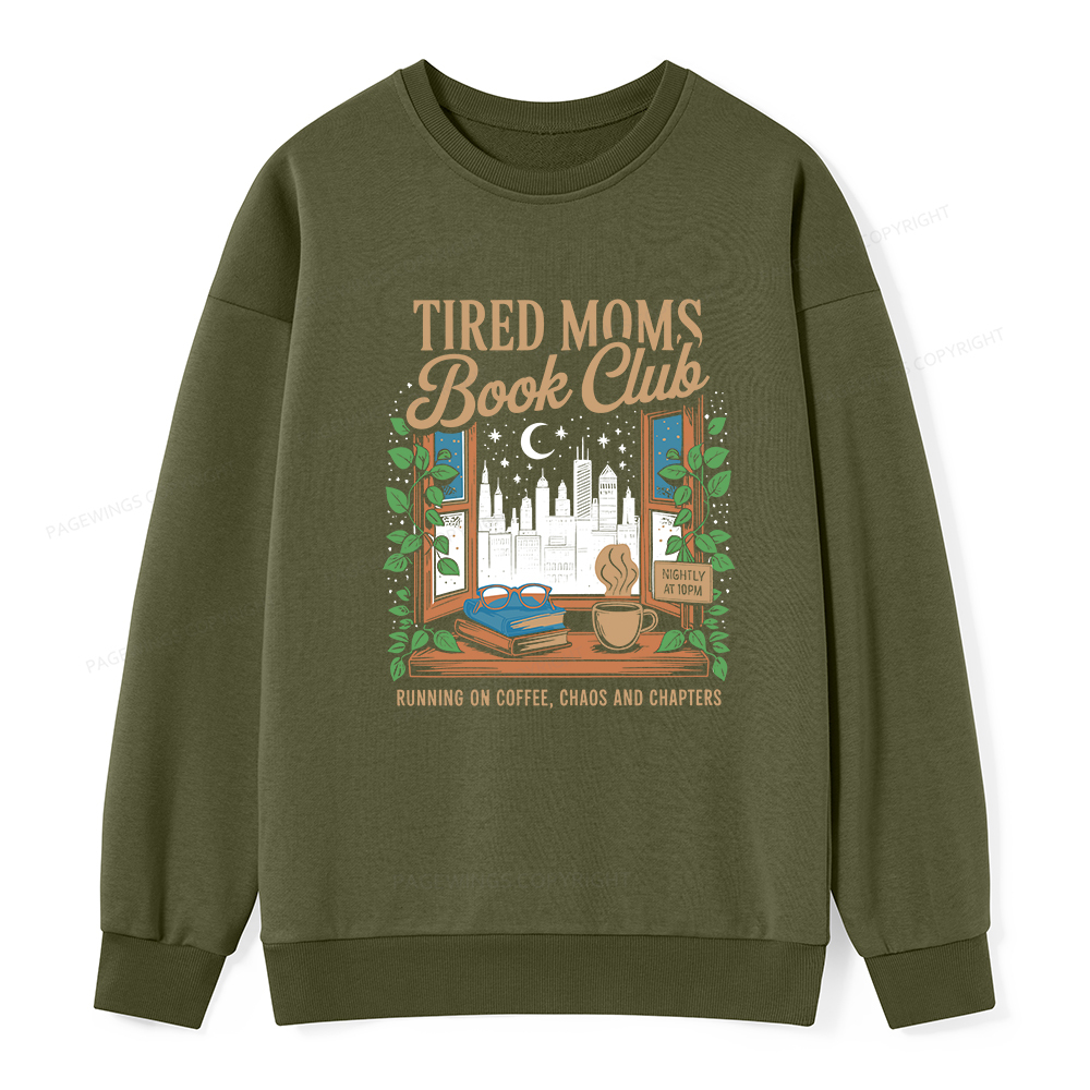 Pagewings Tired Moms Book Club Unisex Classic Sweatshirt