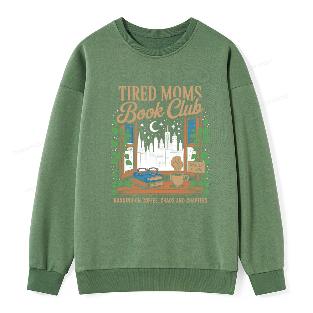 Pagewings Tired Moms Book Club Unisex Classic Sweatshirt