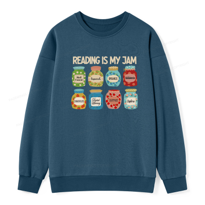 Pagewings Reading is My Jam Bookworm Unisex Classic Sweatshirt