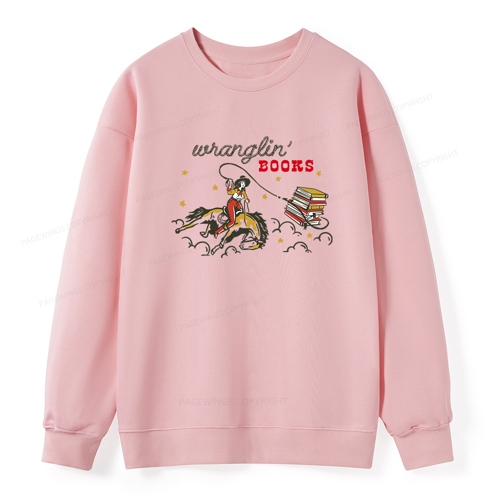 Pagewings Wranglin' Books Unisex Classic Sweatshirt