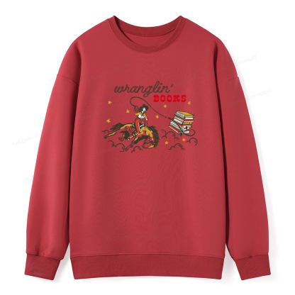 Pagewings Wranglin' Books Unisex Classic Sweatshirt