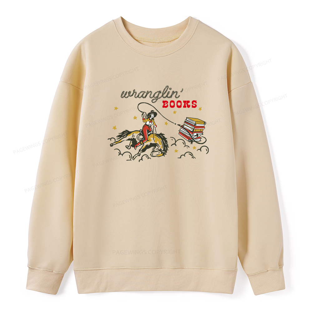 Pagewings Wranglin' Books Unisex Classic Sweatshirt