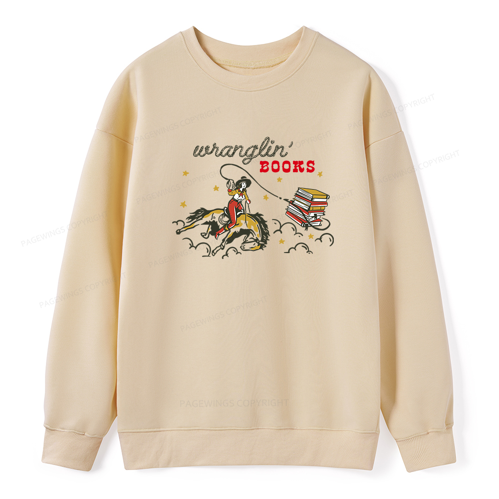 Pagewings Wranglin' Books Unisex Classic Sweatshirt