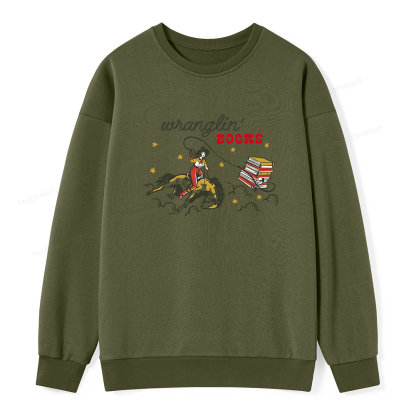 Pagewings Wranglin' Books Unisex Classic Sweatshirt