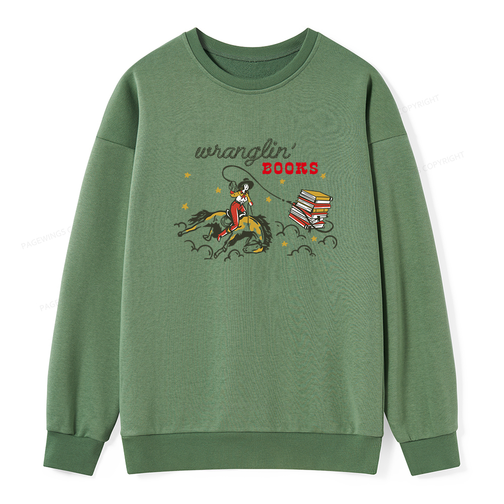 Pagewings Wranglin' Books Unisex Classic Sweatshirt