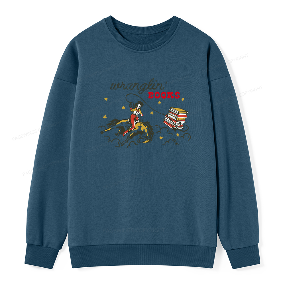 Pagewings Wranglin' Books Unisex Classic Sweatshirt
